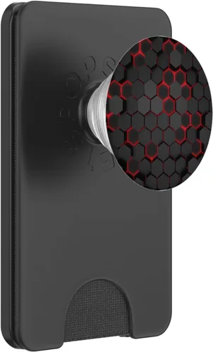 Miniatura 8 de Soporte de botón para teléfono celular, color rojo y negro, PopSockets, PopGrip estándar