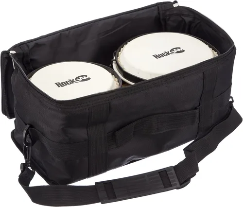 Miniatura 3 de Conjunto de Bongós RockJam de 7" y 8" con Bolsa Acolchada y Llave de Afinación Natural