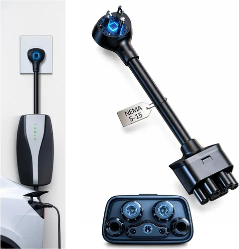 Miniatura 10 de Adaptador NEMA 10-30 para Cargador Móvil Tesla Gen 2 y 3, para Toma de 240V, 24 Amperios, Compatible con Modelo 3, Y, X, S, Ideal para Viajes por