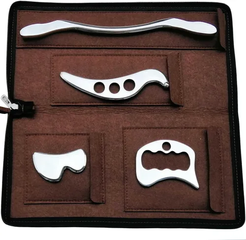 Miniatura 8 de Gua sha Tool Gua Sha, herramientas IASTM de acero inoxidable, herramienta de masaje gua sha, herramienta de movilización de tejidos suaves, terapia