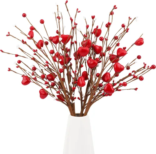 Miniatura 39 de Wootkey 10 Piezas Flores Artificiales de Jazmín de 29.5" de Largo Flores Falsas Ramas Secas para el Día de la Madre Hogar Oficina Bricolaje Arte
