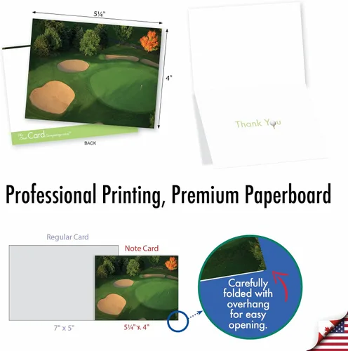 Miniatura 6 de The Best Card Company Juego de 10 tarjetas de agradecimiento surtidas de 4 x 5.12 pulgadas con sobres (10 diseños, 1 cada uno) tarjetas de golf