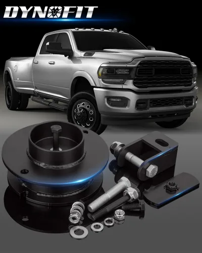 Miniatura 6 de dynofit Kit de elevación de nivelación delantera de 2 pulgadas para Ram 2500 4WD 2014-2026, Ram 3500 (4x4) 2013-2026, espaciadores de puntal