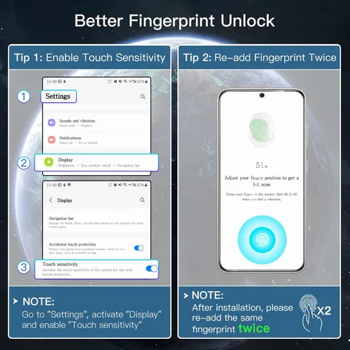 Miniatura 2 de JETech Protector de Pantalla de Privacidad para Samsung Galaxy S23 5G 6.1 Pulgadas con Protector de Lente de Cámara, Película de Vidrio Templado