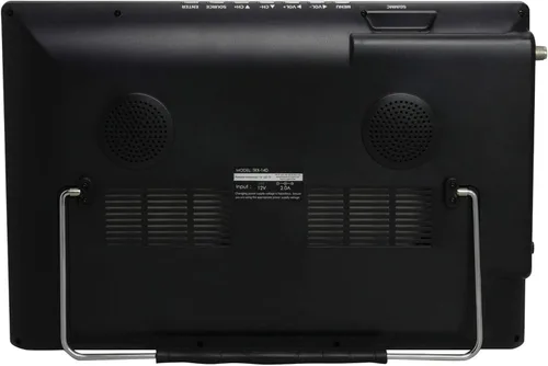 Miniatura 4 de Trexonic Televisor LED portátil recargable de 14 pulgadas 720p con HDMI, SD/MMC, USB, VGA, entrada/salida AV y sintonizador digital incorporado