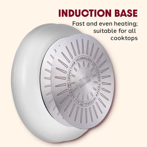 Miniatura 7 de T-fal Ingenio Expertise - Juego de utensilios de cocina de acero inoxidable de 13 piezas, inducción, apilables, juego de ollas y sartenes, RV