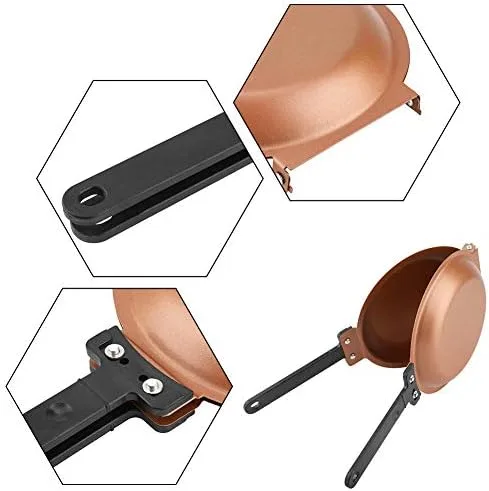 Miniatura 6 de Plegable Tortilla Pan Torta Pan Panqueques Máquina de pastelería Desayuno Utensilios de cocina Herramientas para hornear DIY Pastel redondo Pan