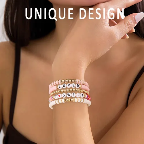 Miniatura 6 de TS Album - Pulsera inspirada en el álbum con tatuaje de mano, juego de pulseras de amistad para épocas musicales, regalos de joyería para mujeres