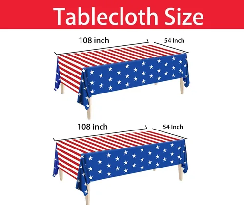 Miniatura 4 de Suministros de fiesta patriótica, juegos de decoración de fiesta patriótica de bandera americana, platos y servilletas de papel del 4 de julio