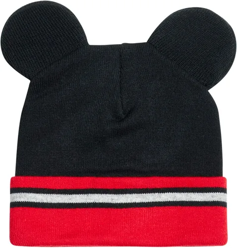 Miniatura 5 de Disney Conjunto de gorro de invierno de Mickey Mouse y 2 pares de guantes o guantes (edad 2-7)