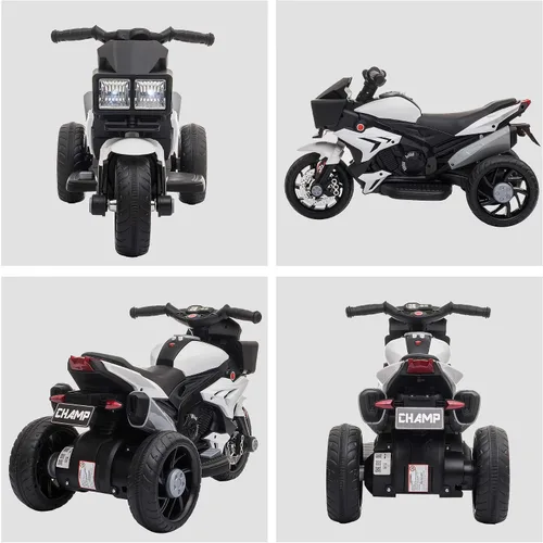 Miniatura 8 de Aosom Motocicleta para niños de 6V, juguete de montar para niños pequeños, batería de alta tracción, mini moto eléctrica con interruptor