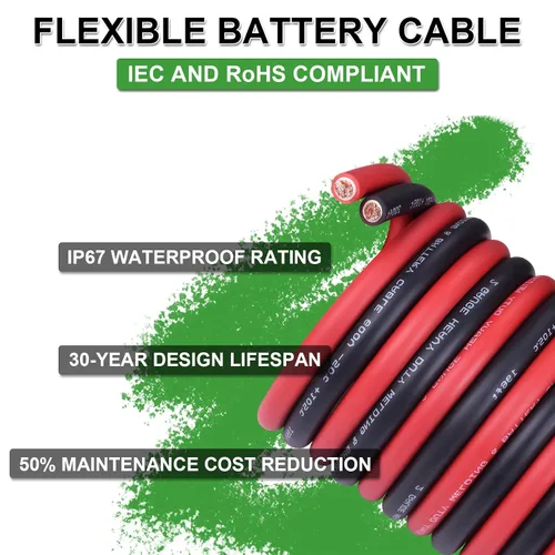 Miniatura 3 de Cable de batería 1/0 AWG de 10 pies, rojo y negro, cable de soldadura OFC de cobre puro calibre 1/0 (actualizado con aislamiento más grueso), mayor