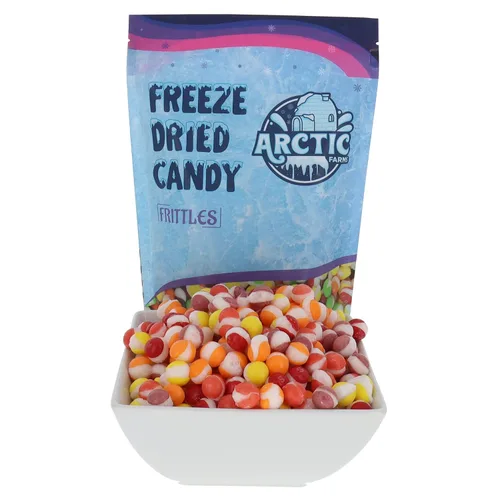 Miniatura 9 de Arctic Farms Caramelos liofilizados Frittles a granel en bolsas y en caja (sabores triturados) (3 libras)
