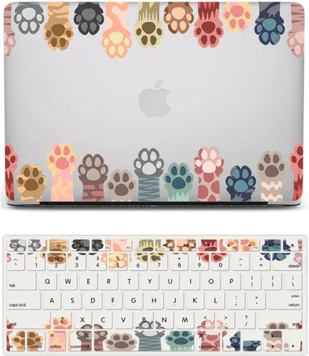 Miniatura 28 de Funda compatible con MacBook Air de 11 pulgadas, cubierta protectora de plástico y cubierta de teclado, grano de madera