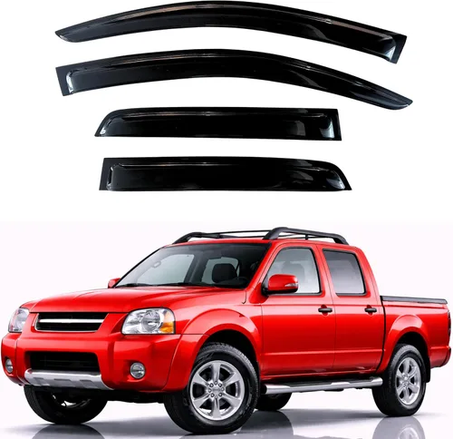 Miniatura 21 de KPY Visor de Ventana Compatible con Hyundai Accent Sedan 2012-2017, Protector de Lluvia de 4 Piezas Deflectores de Ventilación de Ventana Lateral