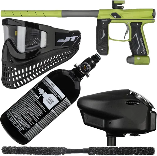 Miniatura 14 de Action Village Empire Axe 2.0 Super Kit de paquete de pistola de paintball Azul polvo/Negro polvo