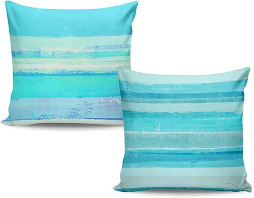 Miniatura 9 de Juego de 2 fundas de almohada, arte abstracto de 16 x 16 pulgadas, cuadradas, decoración del hogar, fundas de almohada decorativas para sofá