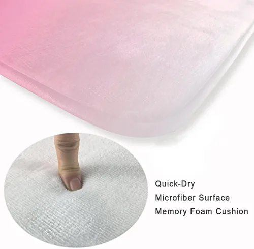 Miniatura 5 de OOZ Absorbente y antideslizante, adecuado para entradas de interiores y exteriores, remolino dorado de purpurina sobre un tapete de baño de franela