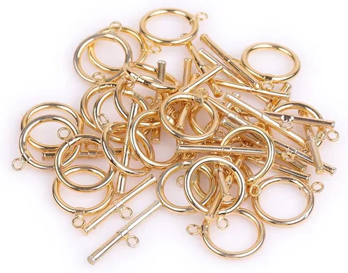 Miniatura 4 de JOE FOREMAN Cierre de joyería de palanca relleno de oro amarillo de 14 quilates para hacer manualidades, collares, pulseras (0.591 in)