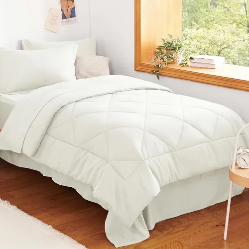 Miniatura 72 de CozyLux - Juego de edredón en una bolsa, para dormitorio universitario, todas las estaciones, edredón, sábanas y fundas para almohada y decorativas