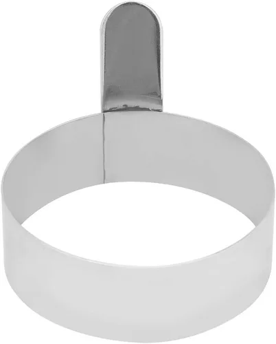 Miniatura 8 de Anillo redondo de acero inoxidable de 3.5 pulgadas para freír huevos, panqueques, moldes para cocinar para el desayuno