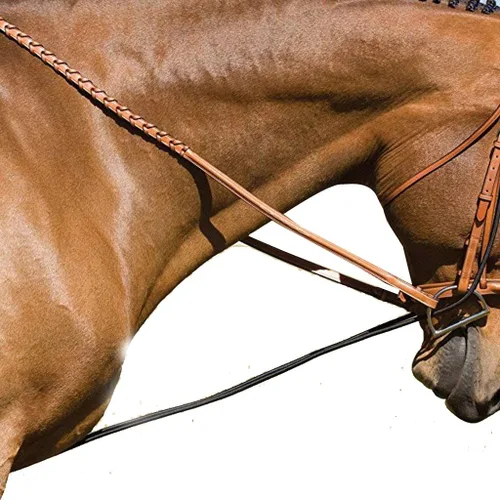 Miniatura 2 de NEFTF - Cuerda de entrenamiento ajustable ajustable con riendas de caballo de 9.8 pies