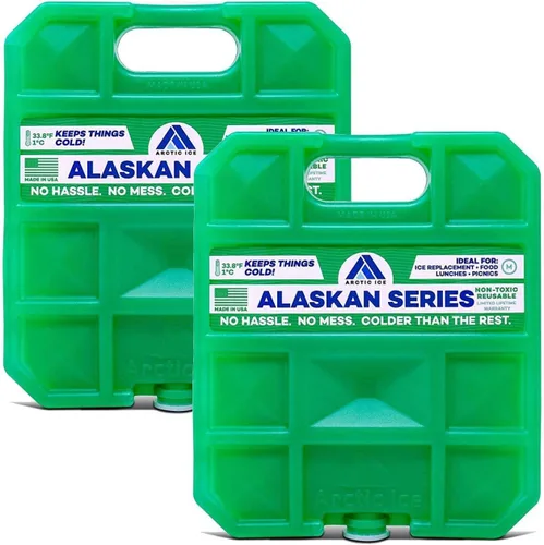 Miniatura 9 de Arctic Ice Bolsa de hielo reutilizable de larga duración de la serie Alaskan, se congela a 32 ° Fahrenheit, mantiene los alimentos y bebidas frescos