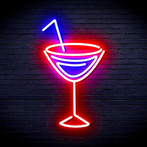 Miniatura 30 de AdvPro Seco Martini Flex Silicona LED Neon Sign - Azul - st16s32-fnu0207-b