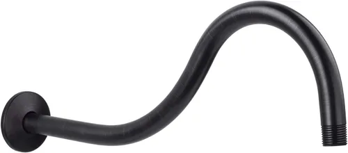 Miniatura 12 de JS Jackson Supplies, brazo de extensión de cabezal de ducha de 16 pulgadas de longitud montada, tubo extensor largo de arco alto, ideal para cabezal