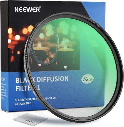 Miniatura 11 de NEEWER Difusión negra de 3.031 in, 1 filtro, filtro de efecto cinematográfico de ensueño, ultra delgado, repelente al agua, resistente a