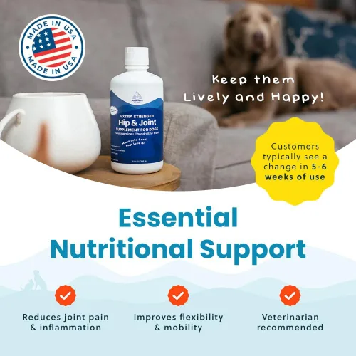 Miniatura 7 de Paramount Pet Health Glucosamina concentrada totalmente natural para perros grandes – 5200 mg de glucosamina condroitina para perros – Suplemento