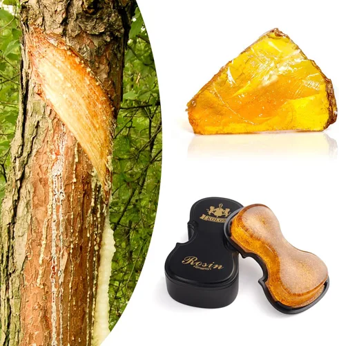 Miniatura 2 de PUNK Colofonia Natural Transparente Adecuada para Violín, Violonchelo, Viola y Otros Instrumentos de Cuerda Frotada (2A)