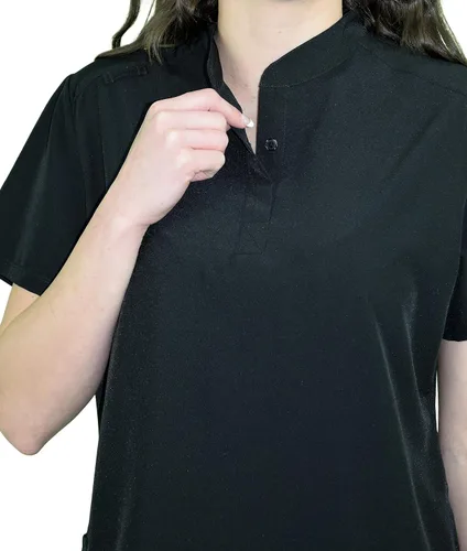 Miniatura 5 de Green Town Conjunto médico de enfermería con cuello mandarín para mujer GT 4FLEX