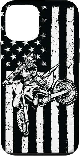 Miniatura 16 de Funda de motocross con bandera de Estados Unidos para iPhone 17