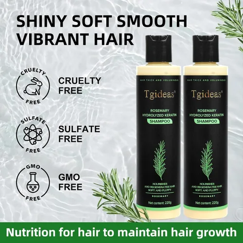 Miniatura 5 de Tgideas Champú de romero y biotina - Voluminizador, sin sulfato, para cabello fino, seco y dañado, vegano, seguro para el color, 14.8 fl oz