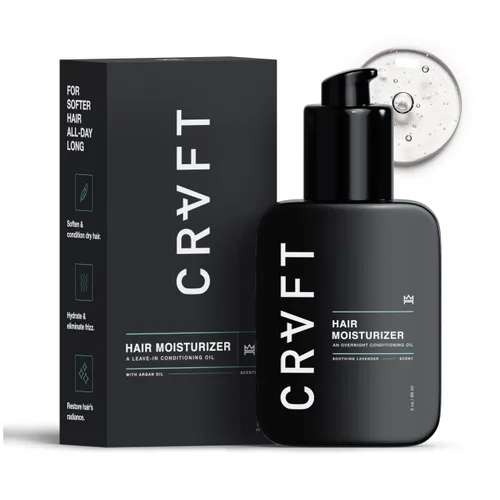 CRVFT - Acondicionador diario sin enjuague para hombres [aceite] | Suministro de 30 días | Hidratante para cabello para hombres | Aceite para