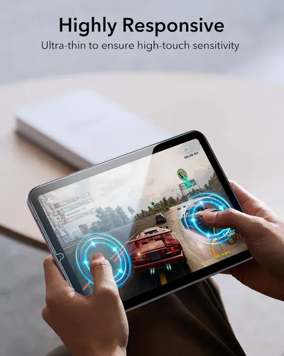 Miniatura 8 de ESR Paquete de 2 protectores de pantalla para iPad mini 7ª generación (A17 Pro, 2024) y 6ª generación (2021), película de vidrio templado 9H