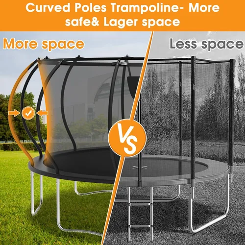 Miniatura 3 de KOFUN Tranpoline Outdoor 16FT 14FT 12FT 10FT 8FT Tranpoline with Basketball Hoop 1500LBS & ASTM Approved & Easy Install, Recreational Tranpolines