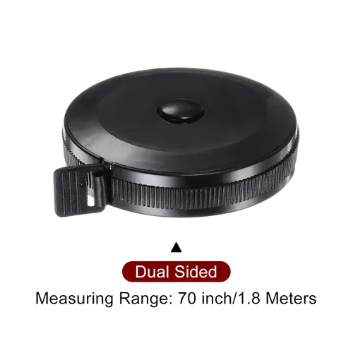 Miniatura 3 de HARFINGTON Cinta métrica retráctil redonda de 4.9 ft/60 pulgadas, tamaño de bolsillo para medidas de cuerpo, tela, costura y manualidades