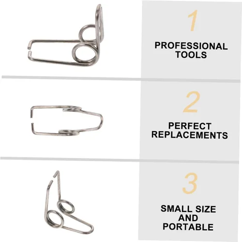 Miniatura 3 de 10 piezas de trompeta Watergate Key Springs Reemplazo Drenaje Clique Accesorios para trompeta Cuerno Francés Tuba Fácil Instalación Portátil