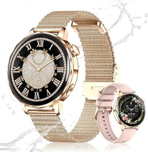 Miniatura 10 de Smart Watch for Women with Bluetooth Calling, 1.27" AMOLED Touchscreen, IP68 Waterproof Fitness Tracker with Heart Rate & Sleep Monitor, 100+ Sports