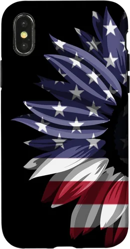 Miniatura 5 de Sunflower American Flag Patriotic for Men and Women Case for iPhone 17