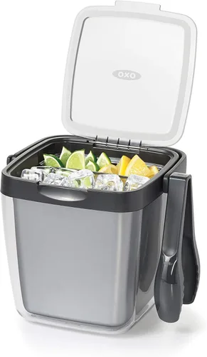 Miniatura 3 de OXO Good Grips - Cubo de hielo con pinzas, cuchara y bandeja para adornar