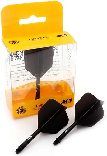 Miniatura 6 de CUESOUL ROST Vuelo y ejes de dardos integrados Meduim/Pequeño/Grande Sólido Negro