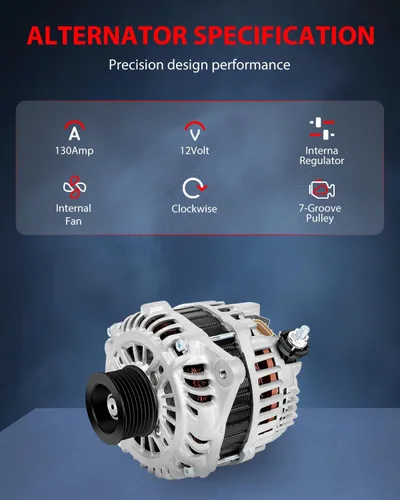 Miniatura 5 de cciyu Nuevo alternador 11341 11557 apto para 2007-2010 para Nissan para Altima, 2009-2010 para Nissan para Maxima, 2009-2014 para Nissan
