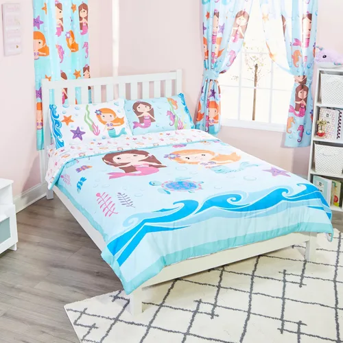Miniatura 10 de EVERYDAY KIDS Edredón de cama tamaño individual/matrimonial para niños pequeños con camiones volquete y excavadoras; ropa de cama para niños
