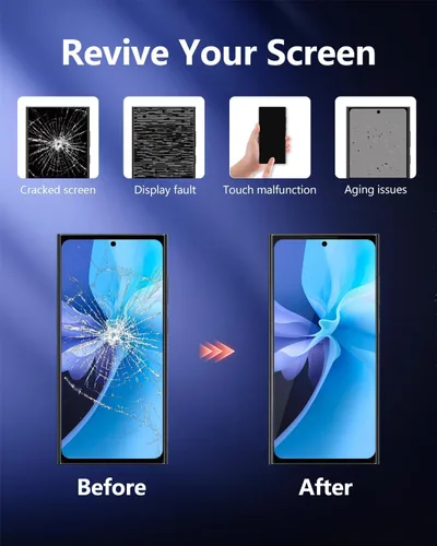 Miniatura 4 de Reemplazo de pantalla OLED para Samsung Note 10 Plus 5G con marco y sensor de huellas dactilares, incluye kit completo de herramientas y guía