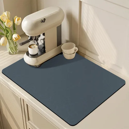 Miniatura 23 de Alfombrilla Divertida para Cafetera - Bandeja Espresso para Barra de Café Bajo Alfombrilla para Cafetera, Alfombrilla para Cafetera para Encimera