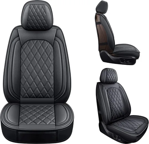 Miniatura 7 de MIROZO - Juego completo de fundas para los asientos del automóvil, protectores de asientos de coche impermeables para vehículos, fundas para Negro