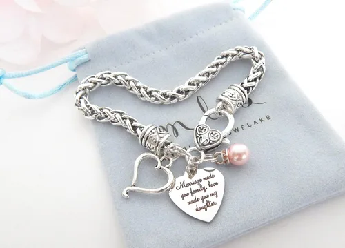 Miniatura 9 de Pulsera de boda de regalo para nuera, regalo para novia, hijastra o hija nueva, joyería de suegra